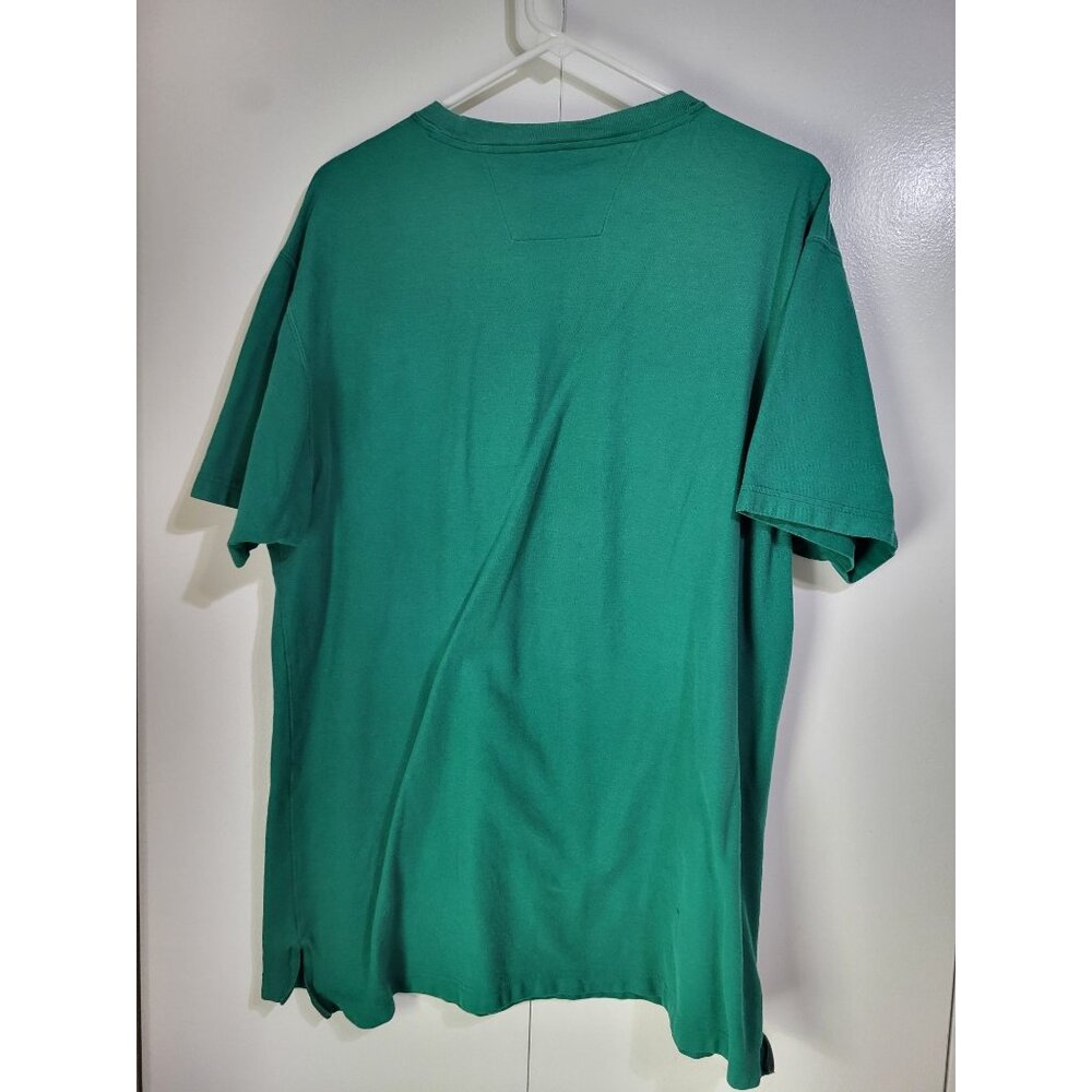 VTG Alexander Julian Colours Crew Neck Short Sleeve Shirt Pocket Green - Picture 2 of 8